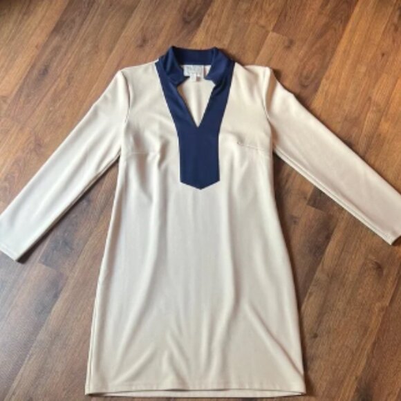 Sail to Sable Cream Long Sleeve Tunic Dress - Picture 1 of 8